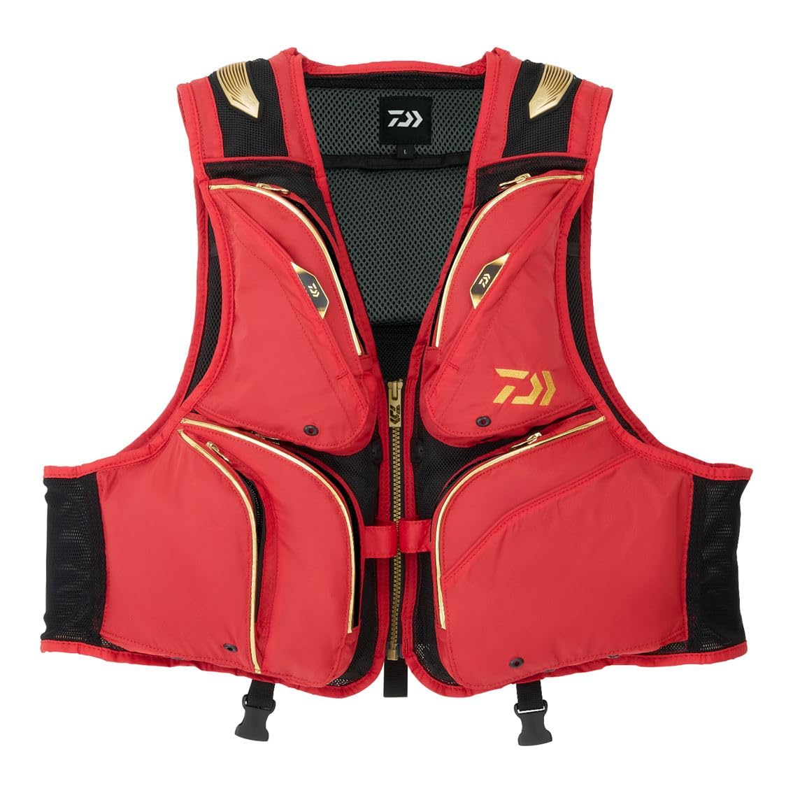 다이와 플로트 쇼트 낚시 조끼 DV-3025F 레드 2XL