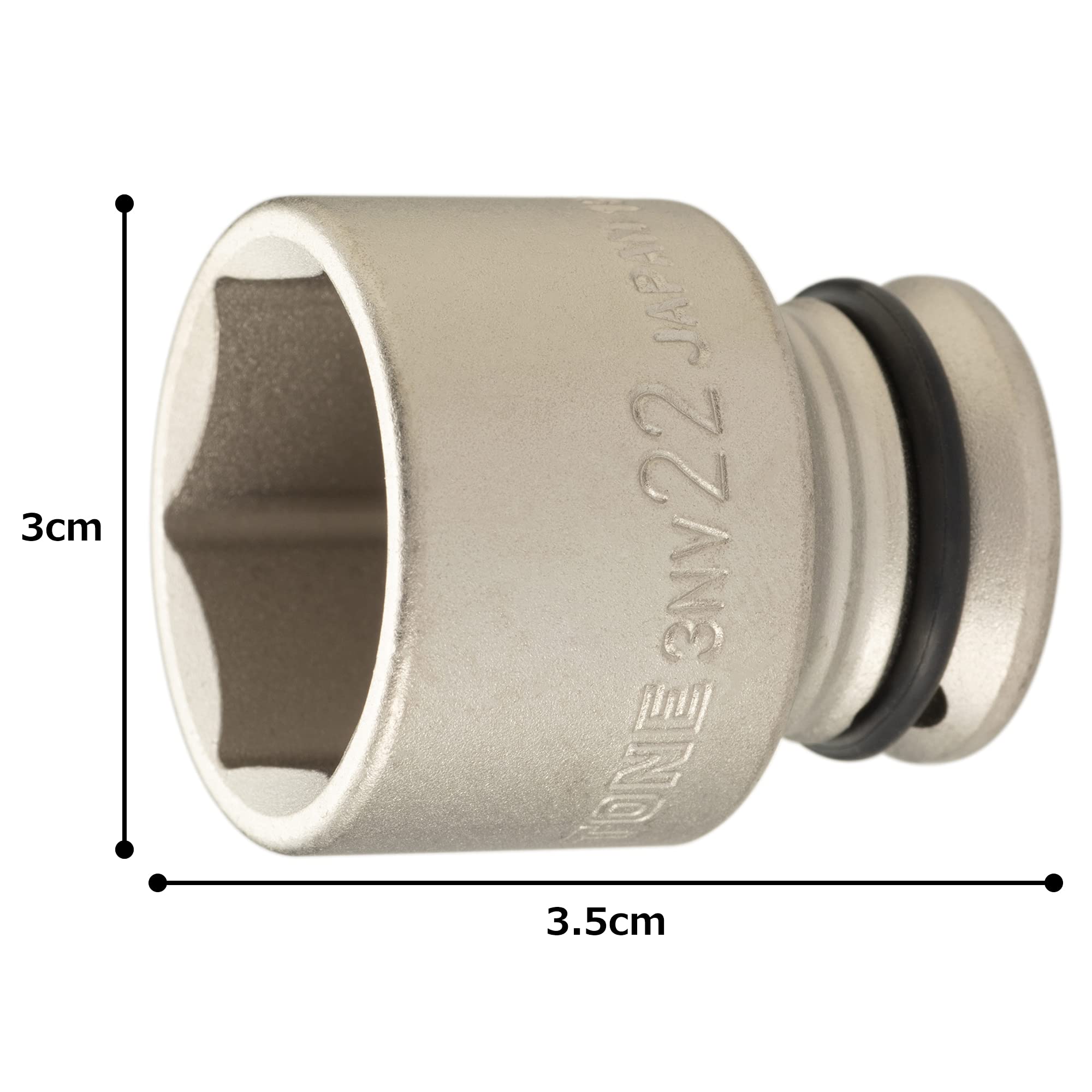토네 3NV-22 22mm 임팩트 소켓 9.5mm 이미지 4