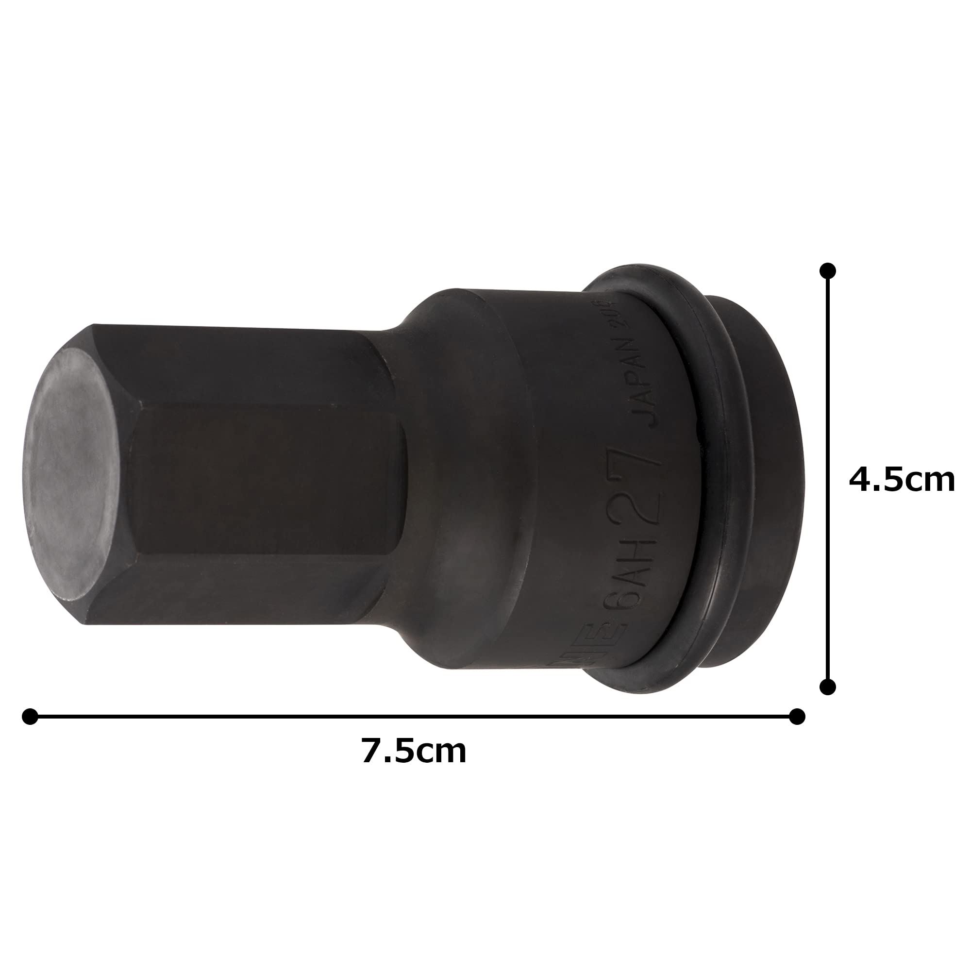 토네 6AH-27 27mm 임팩트 육각 소켓 19.0mm 이미지 4