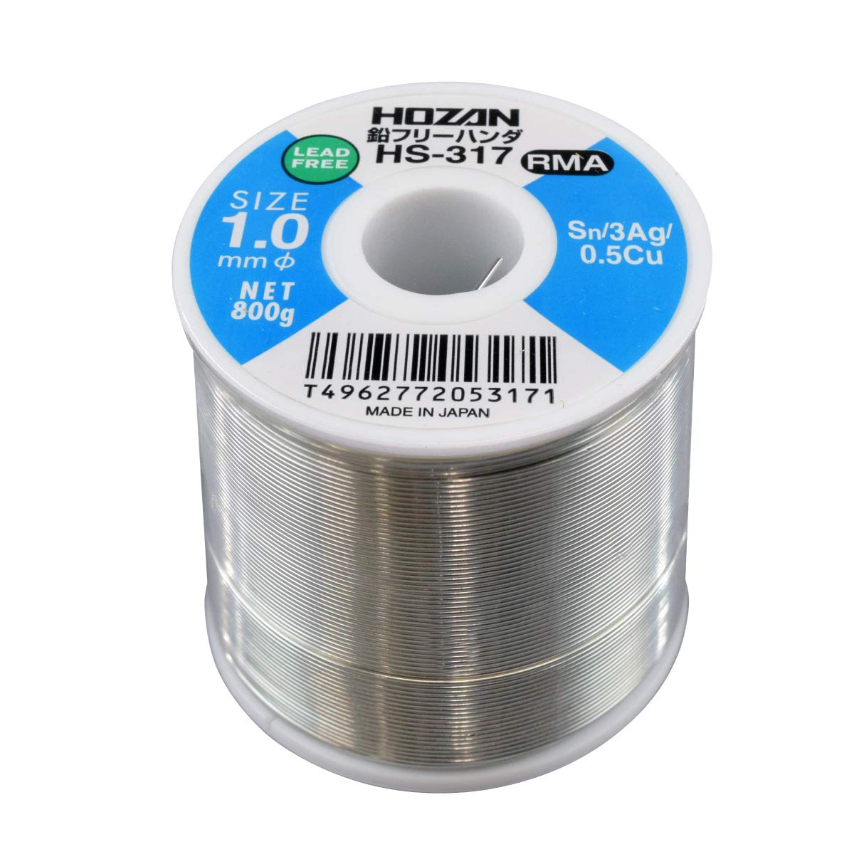 호잔 HS-317 1.0mm 800g 무연납 LL800g 이미지 1