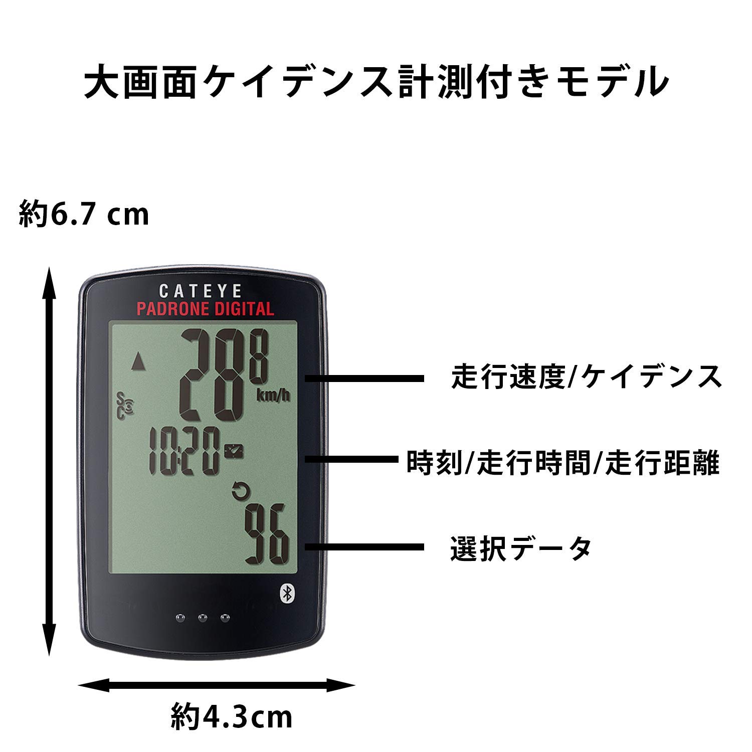 캣아이 파드로네 블랙 CC-PA400B 사이클 컴퓨터 이미지 2