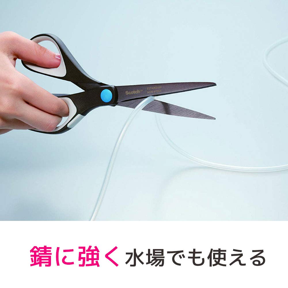 3M 스카치 티타늄 코팅 가위 1468 8. 티타늄 코팅 끈적임 방지 가공 날길이 85mm 이미지 4