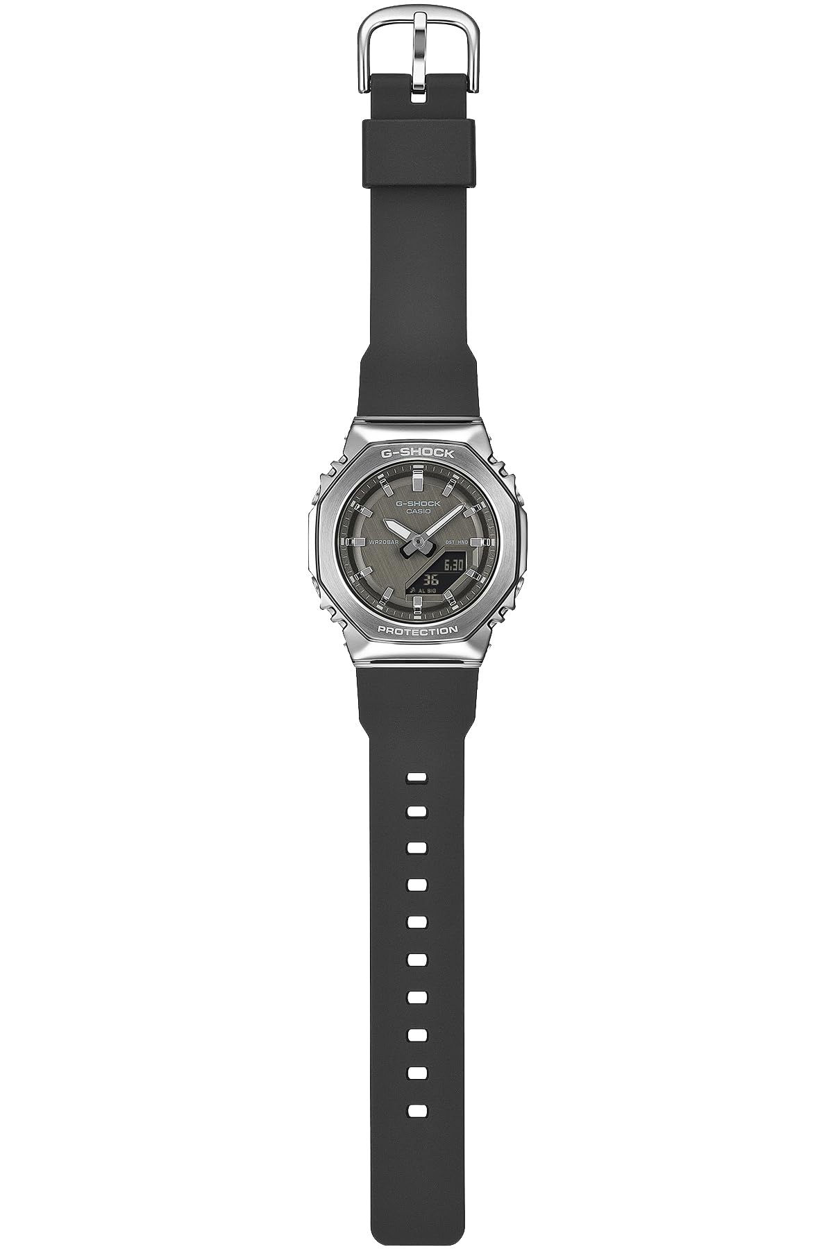 카시오 지샥 메탈 커버드 GM-S2110-1A1JF 여성용 손목시계 블랙 블랙 이미지 2