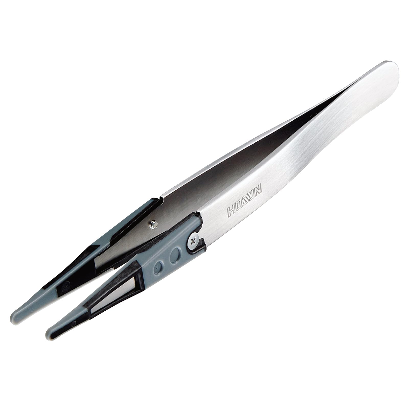 호잔 ESD 소프트 팁 핀셋 P-643-J 핀셋 단품 ESD 소프트 끝폭 3.0mm R형