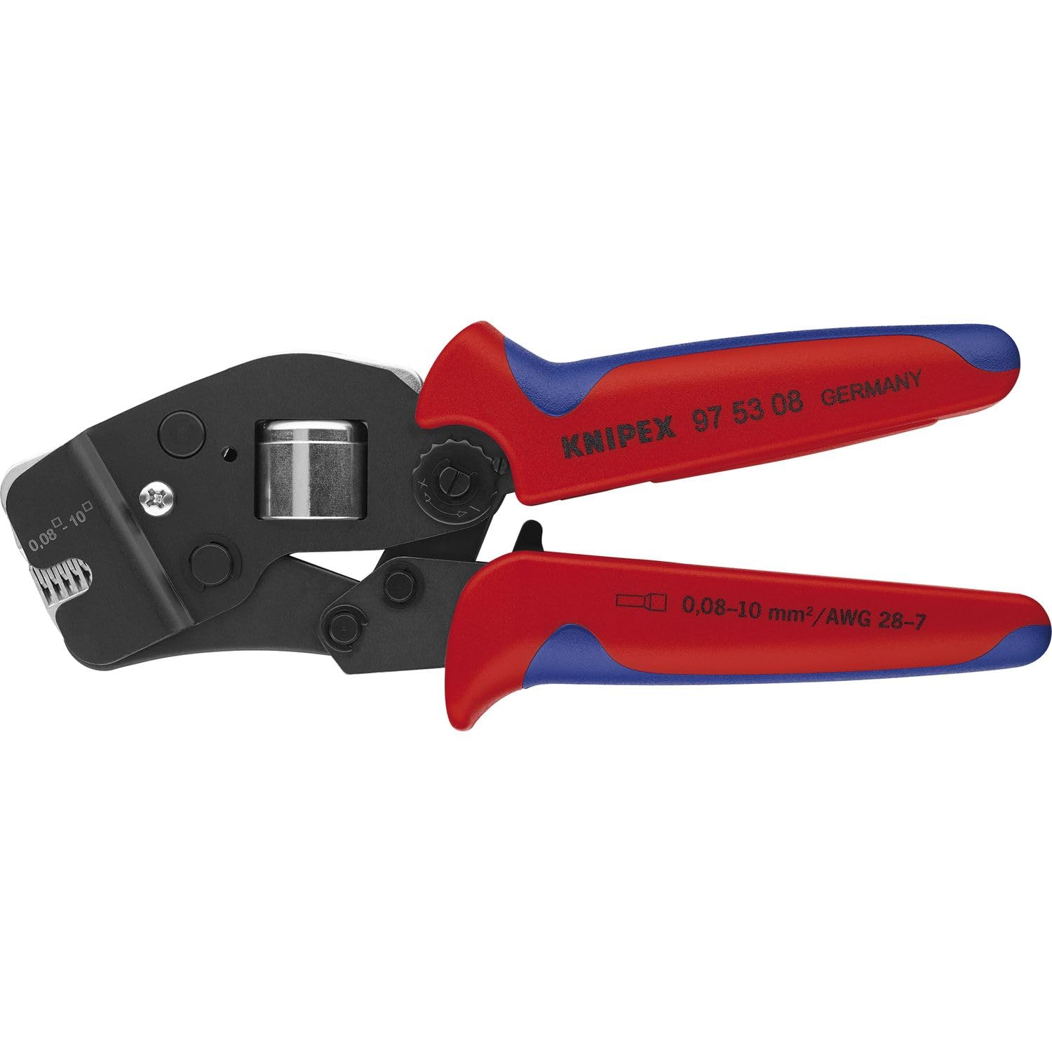 크니펙스 9753-08 컴포트 와이어 엔드슬리브 압착 펜치 블랙 190mm