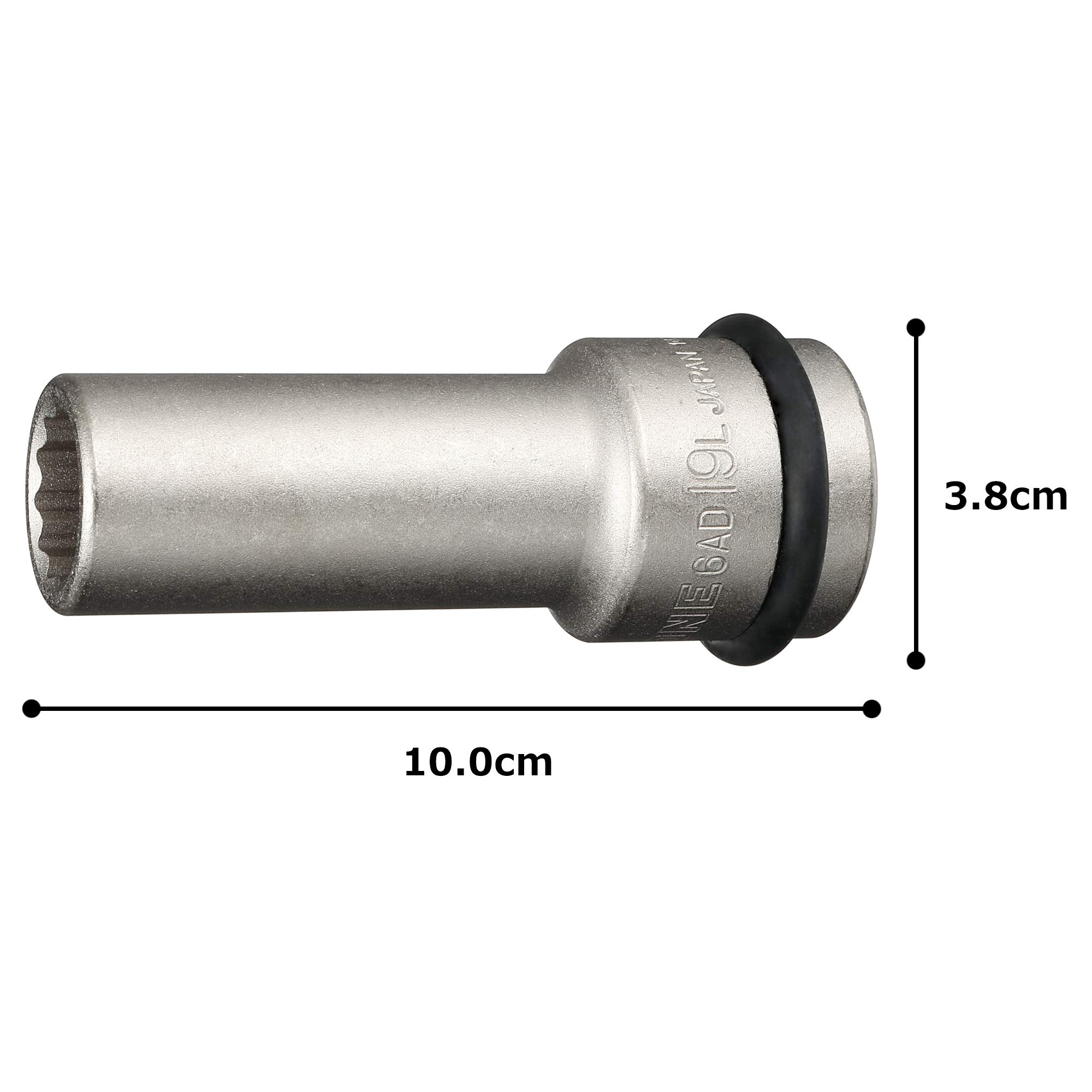 토네 6AD-19L 19mm 19.0mm 임팩트 롱 소켓 이미지 5