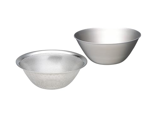 소리야나기 스테인리스 볼 채반 세트 19cm 무광 18-8 식기세척기사용가능