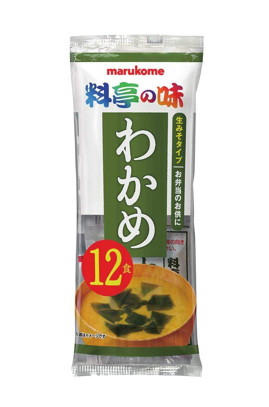 마루코메 료테이노아지 미역 12식 12봉지 즉석 된장국