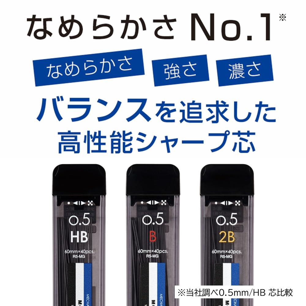 톰보 모노그래프 MG 샤프심 HB 0.5mm R5-MGHB01-5P 5개입 이미지 2