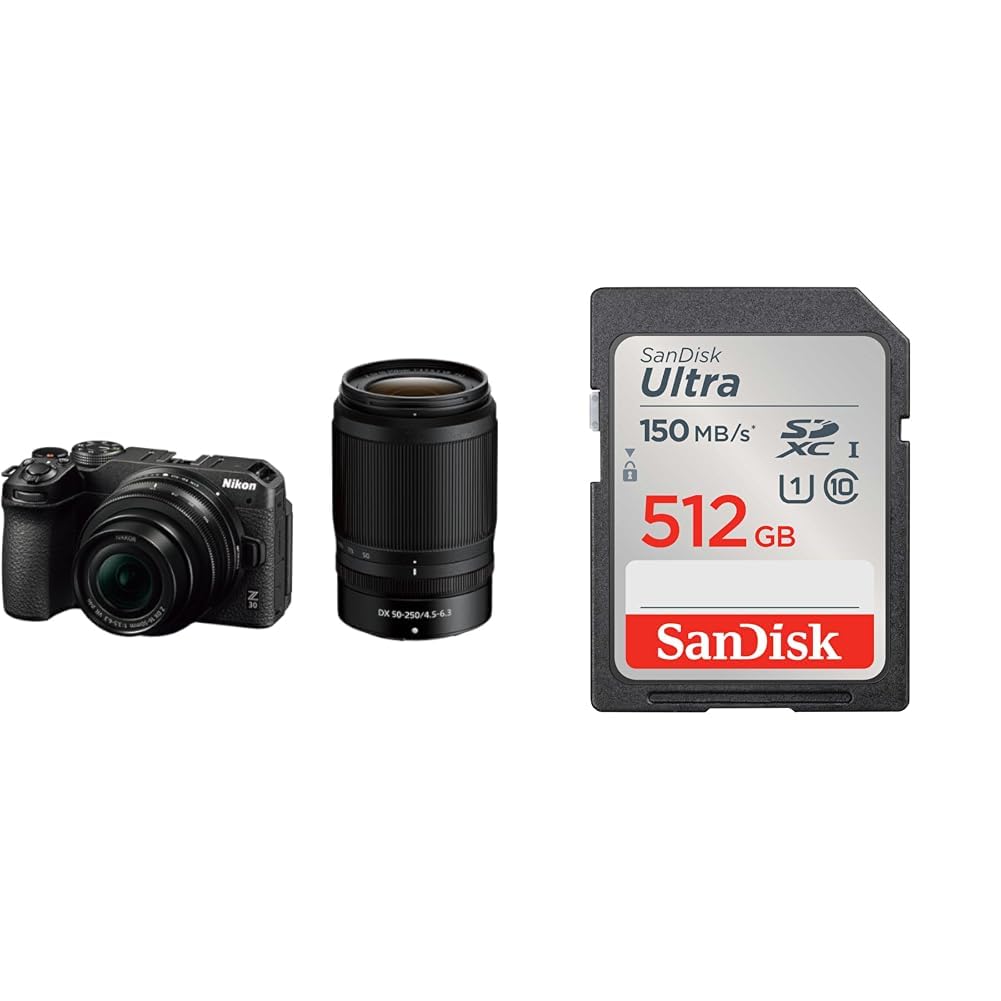 니콘 Z30 더블 줌 키트 블랙 512GB 세트