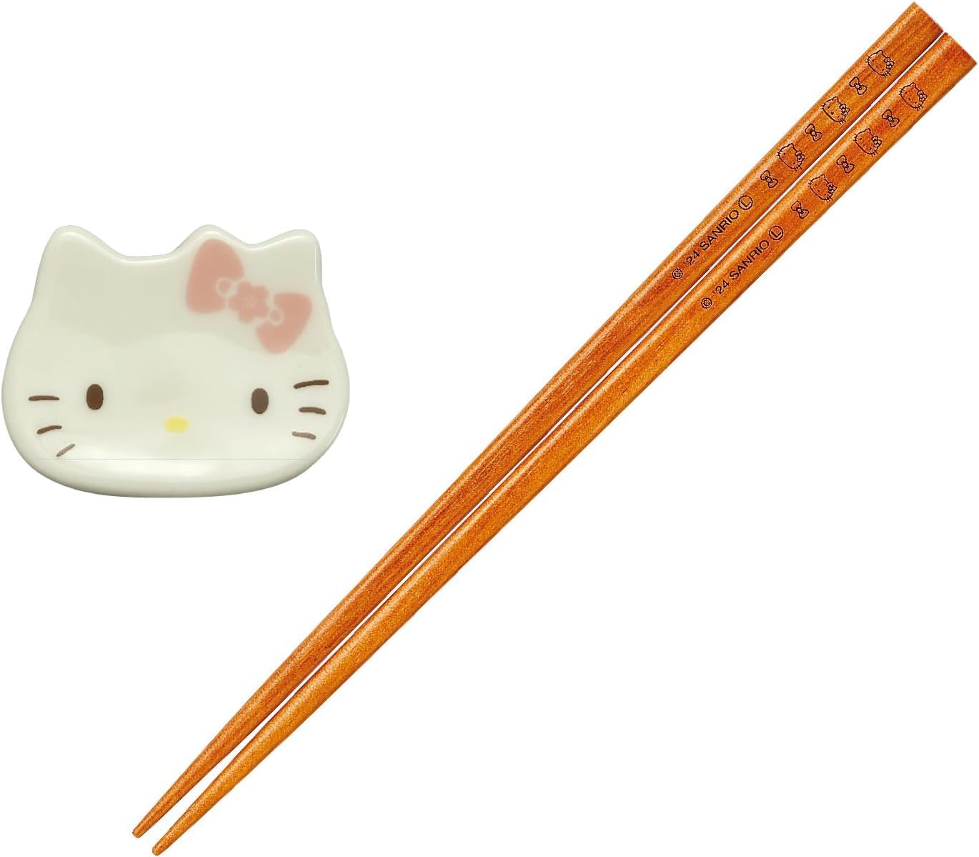 야마카 헬로키티 벚꽃 HK192-841 22.5cm 젓가락 세트 블랙