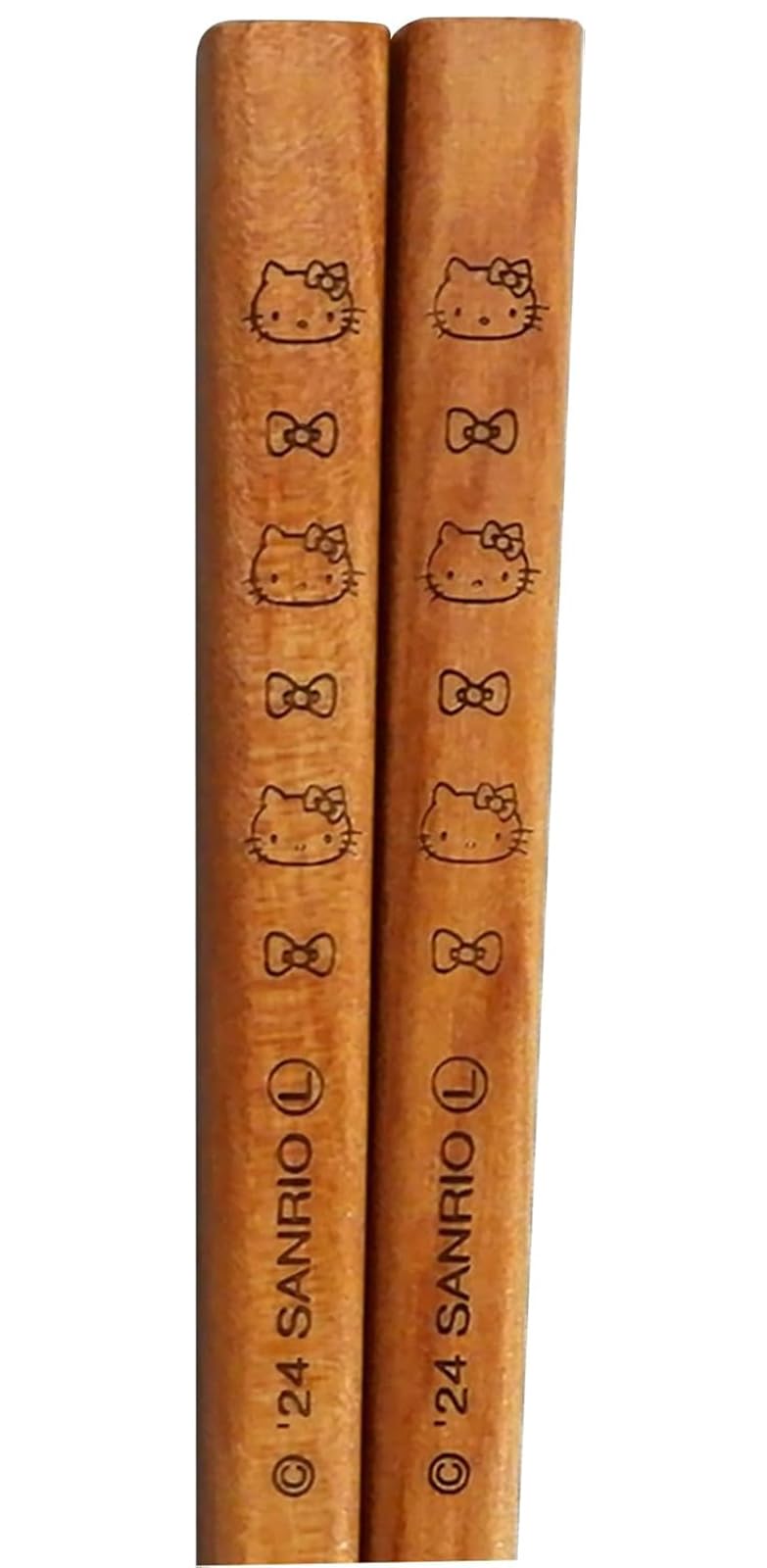 야마카 헬로키티 벚꽃 HK192-841 22.5cm 젓가락 세트 블랙 이미지 5