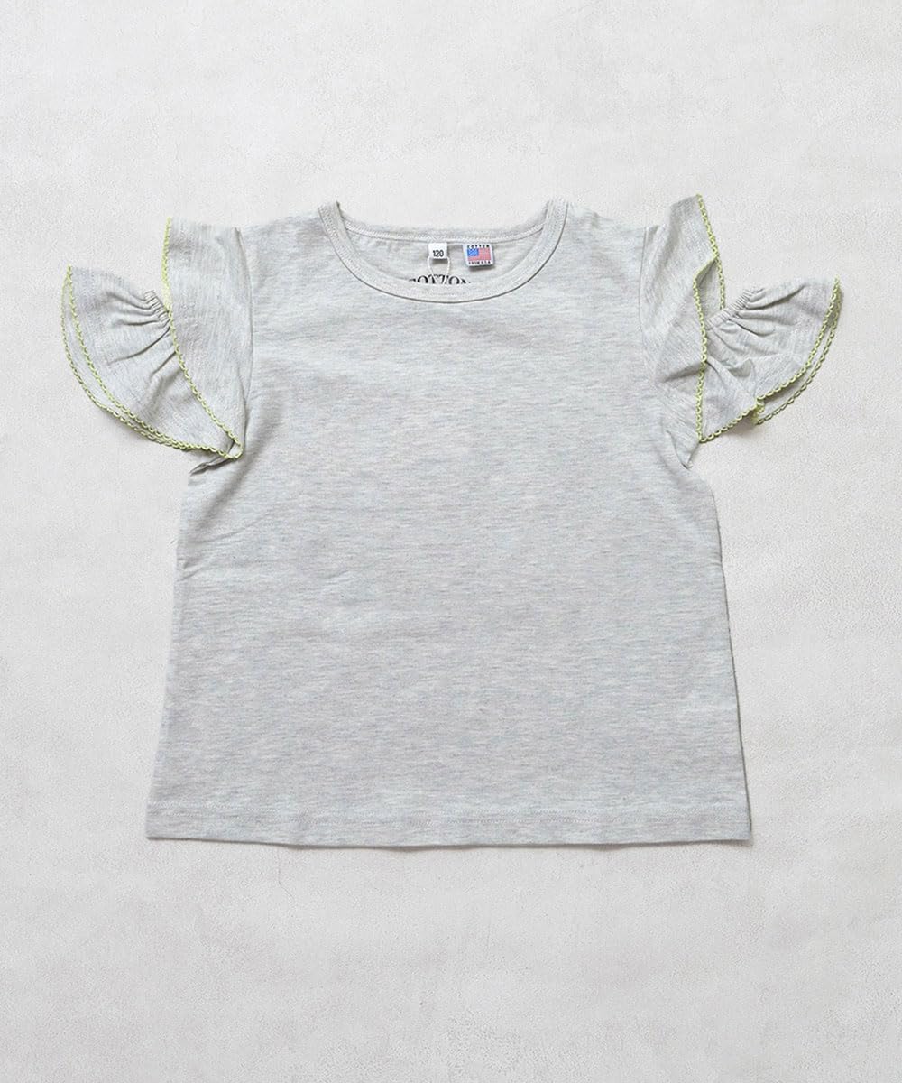 마키즈 COTTON from U.S.A 홀 숄더 프릴 티셔츠 Ｇ７０레드 80 이미지 8