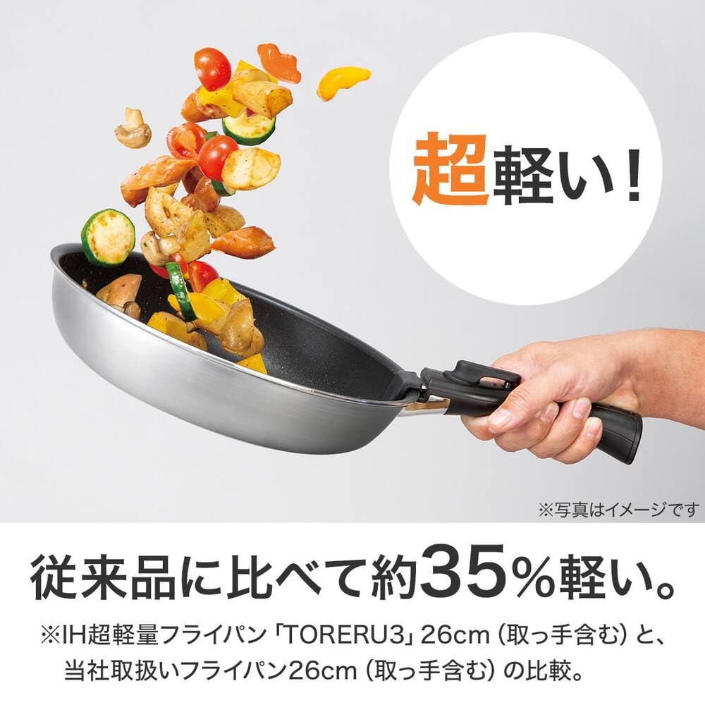 니토리 토레루3 블랙 20cm 냄비 초경량 탈착식 이미지 3