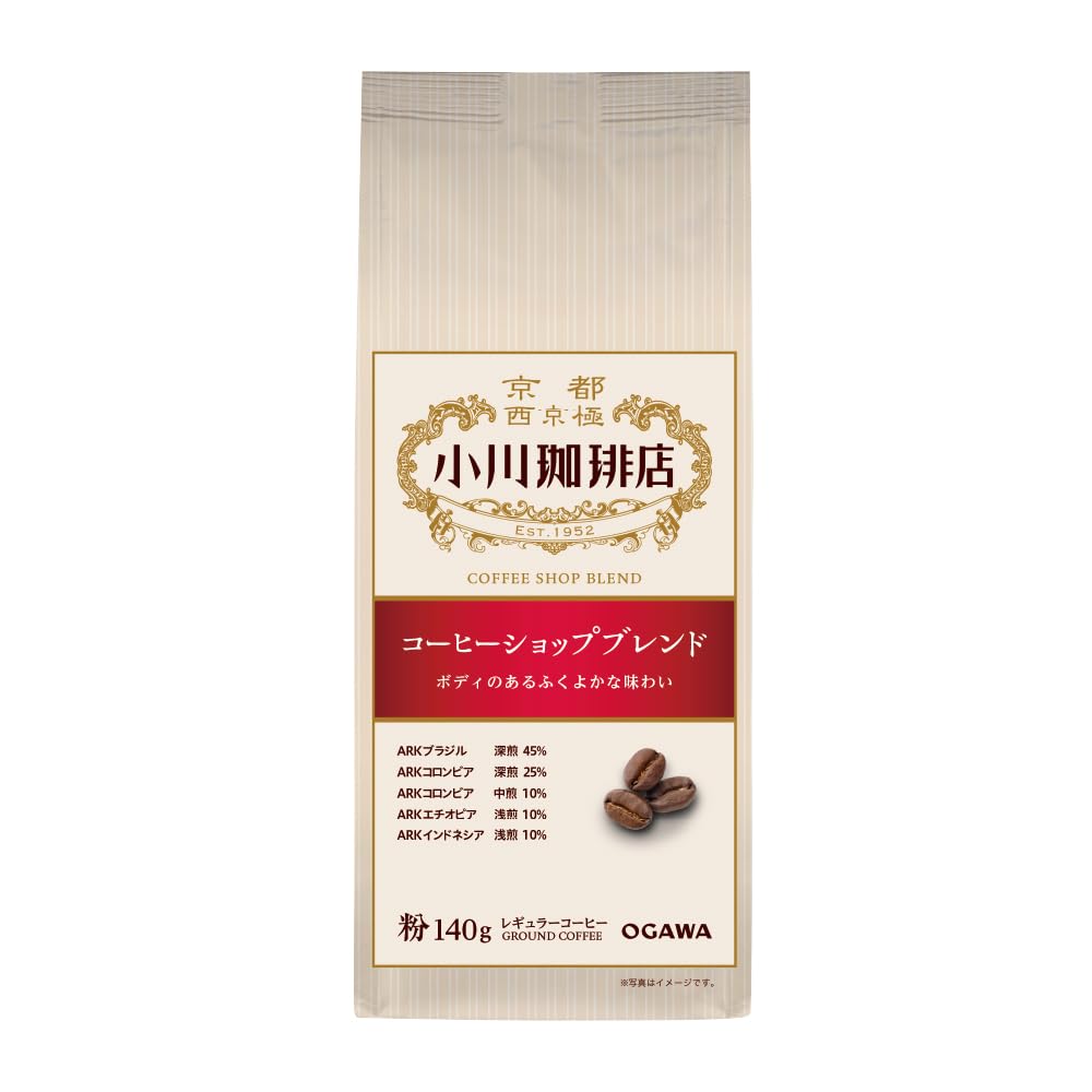 오가와커피 커피숍 블렌드 분쇄 원두 140g Pack of 소