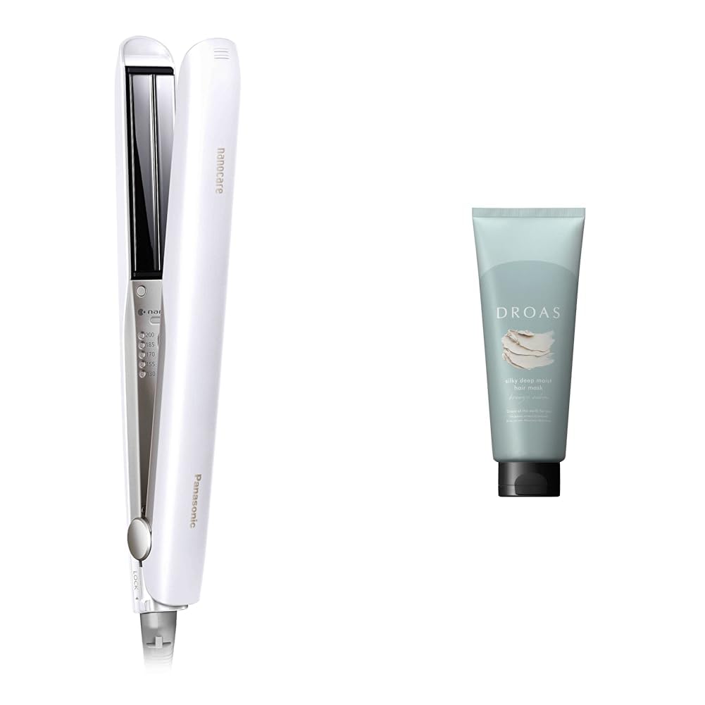 파나소닉 나노케어 화이트 EH-HS0J-W 스트레이트 고데기 해외겸용 헤어마스크세트