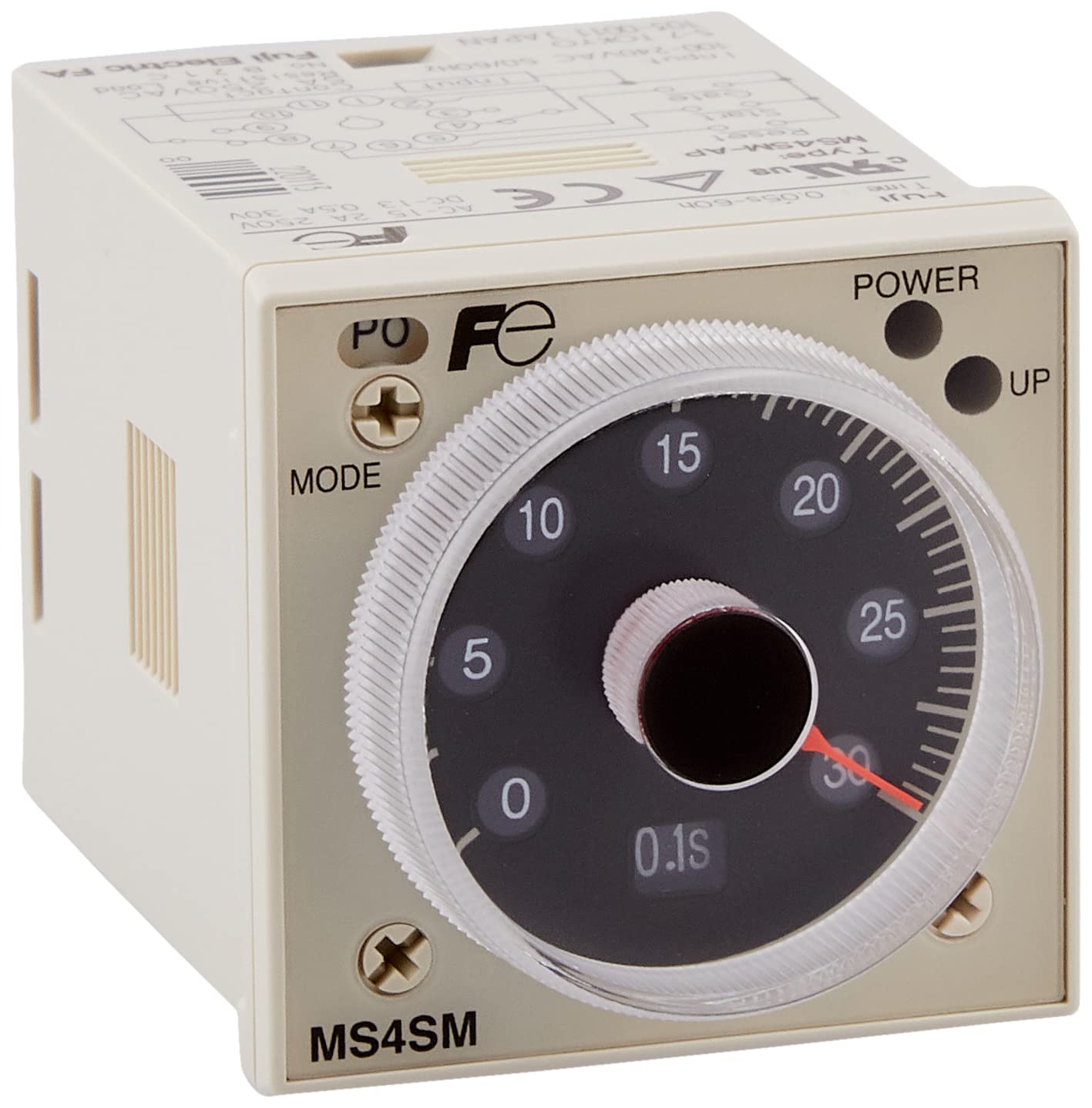 후지전기 슈퍼타이머 MS4S 전압 : AC100-240V 동작 모드 : 멀티 모드
