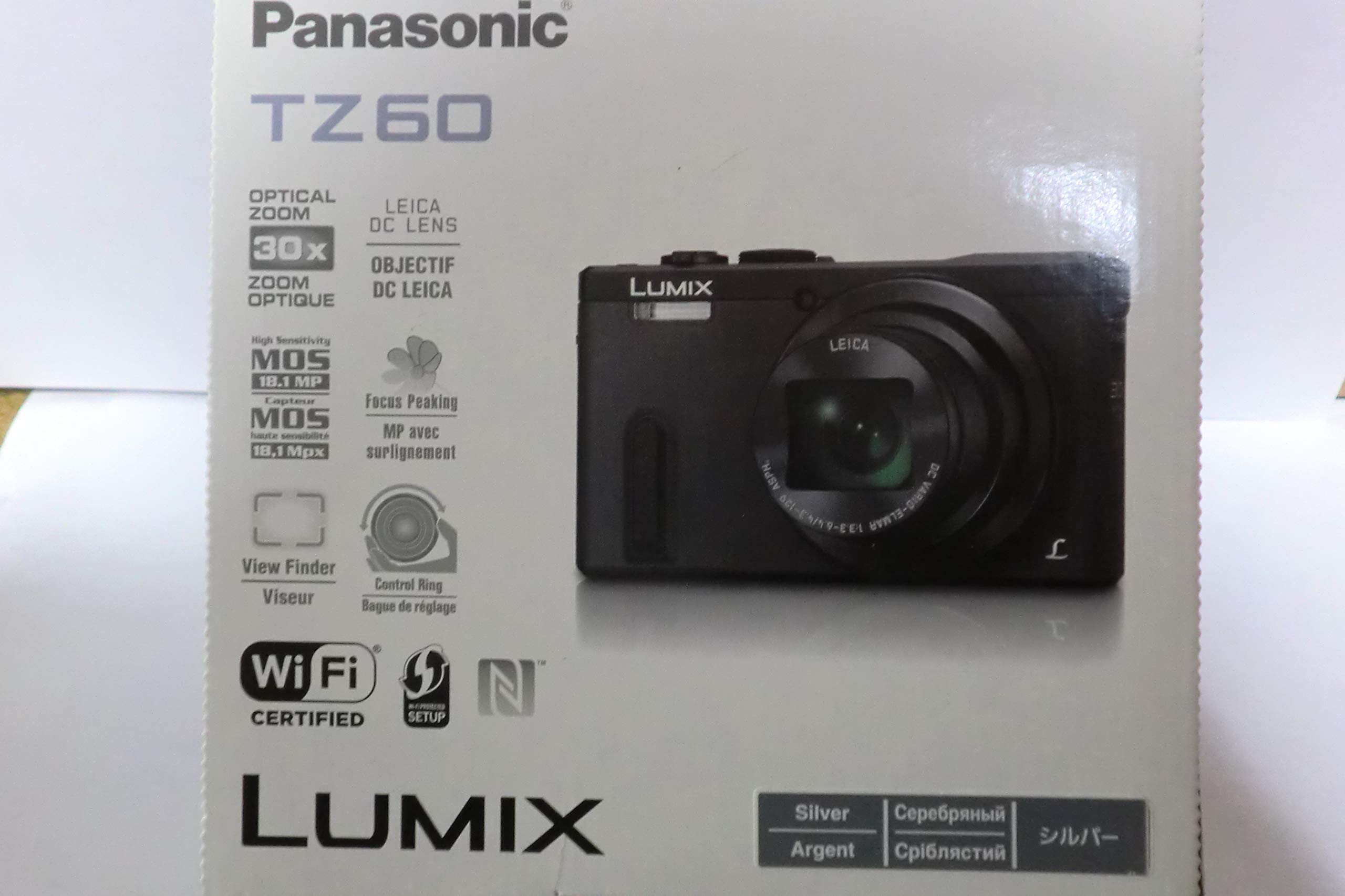 [중고] 파나소닉 루믹스 DMC-TZ60 실버 콤팩트 디지털카메라 광학 30배줌