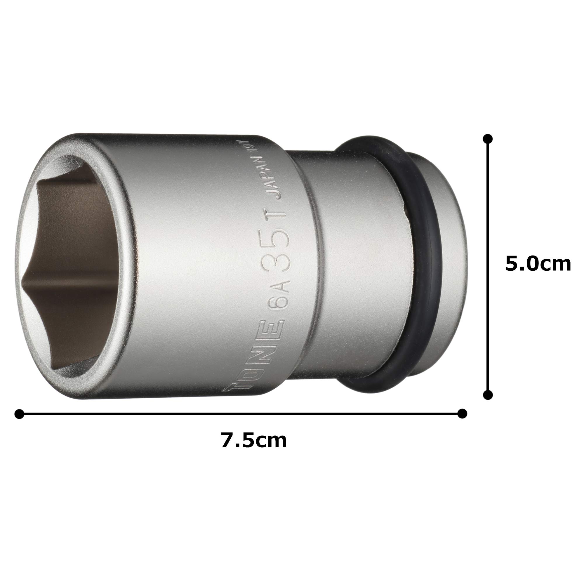 토네 임팩트 타이어 소켓 6A-35T 19.0mm 35mm 이미지 5