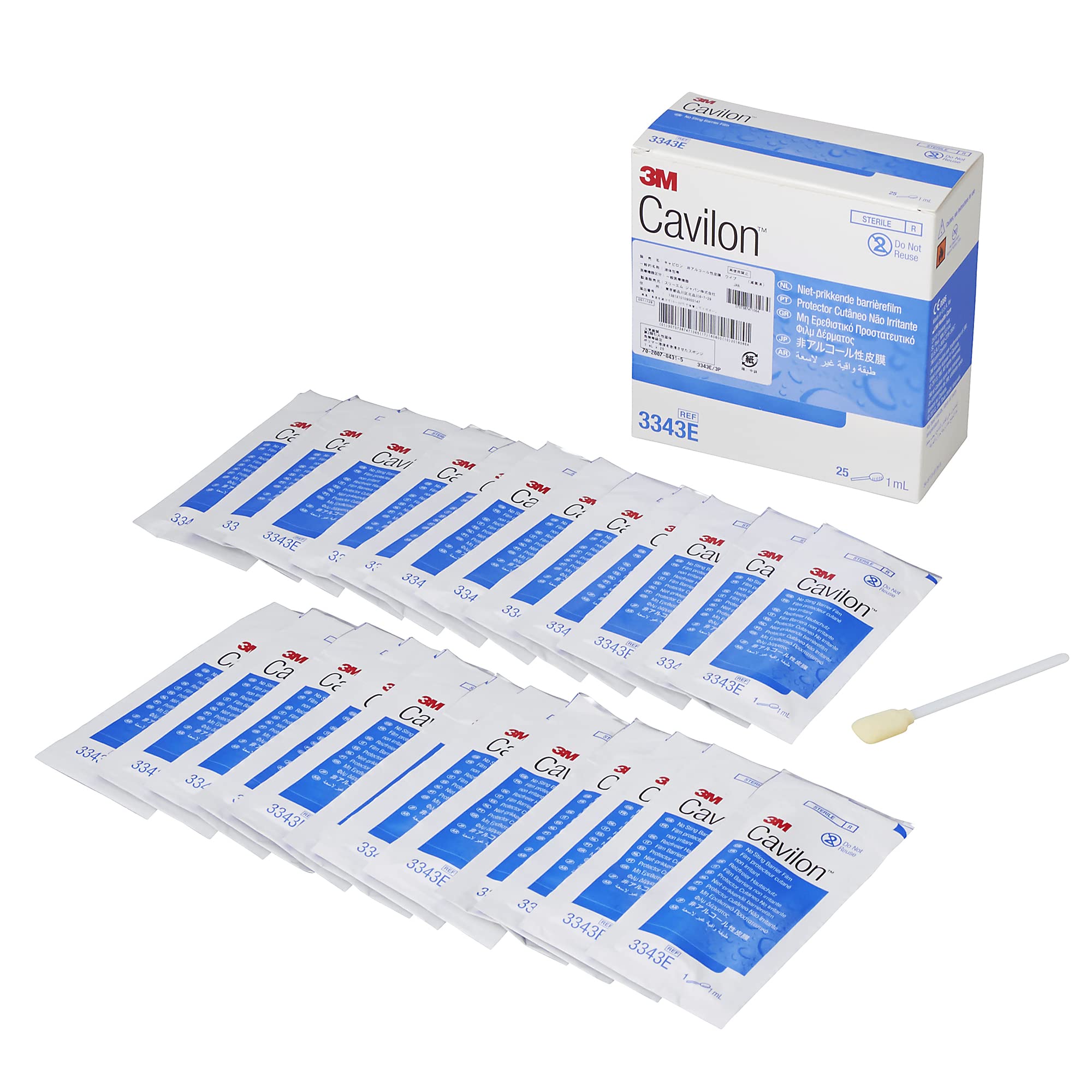 3M 캐빌론 비알콜성 피부보호막 3343E 1ml 멸균 나프킨형