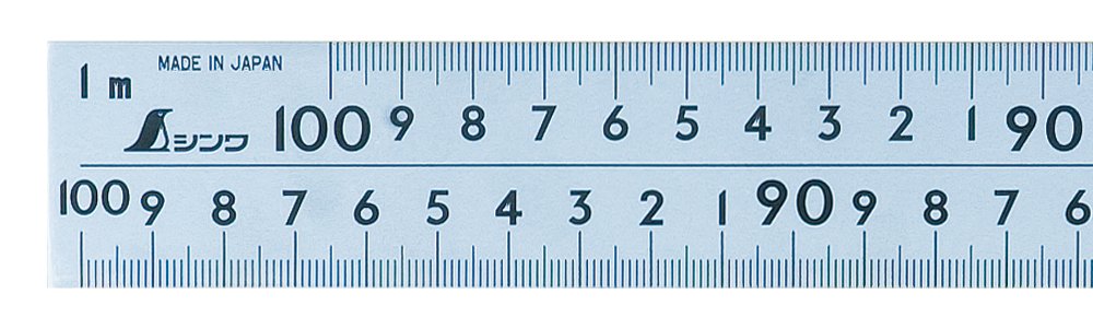 신와 대금 직각자 보급형 63122 1m 60cm 스테인리스 8단눈금 이미지 5