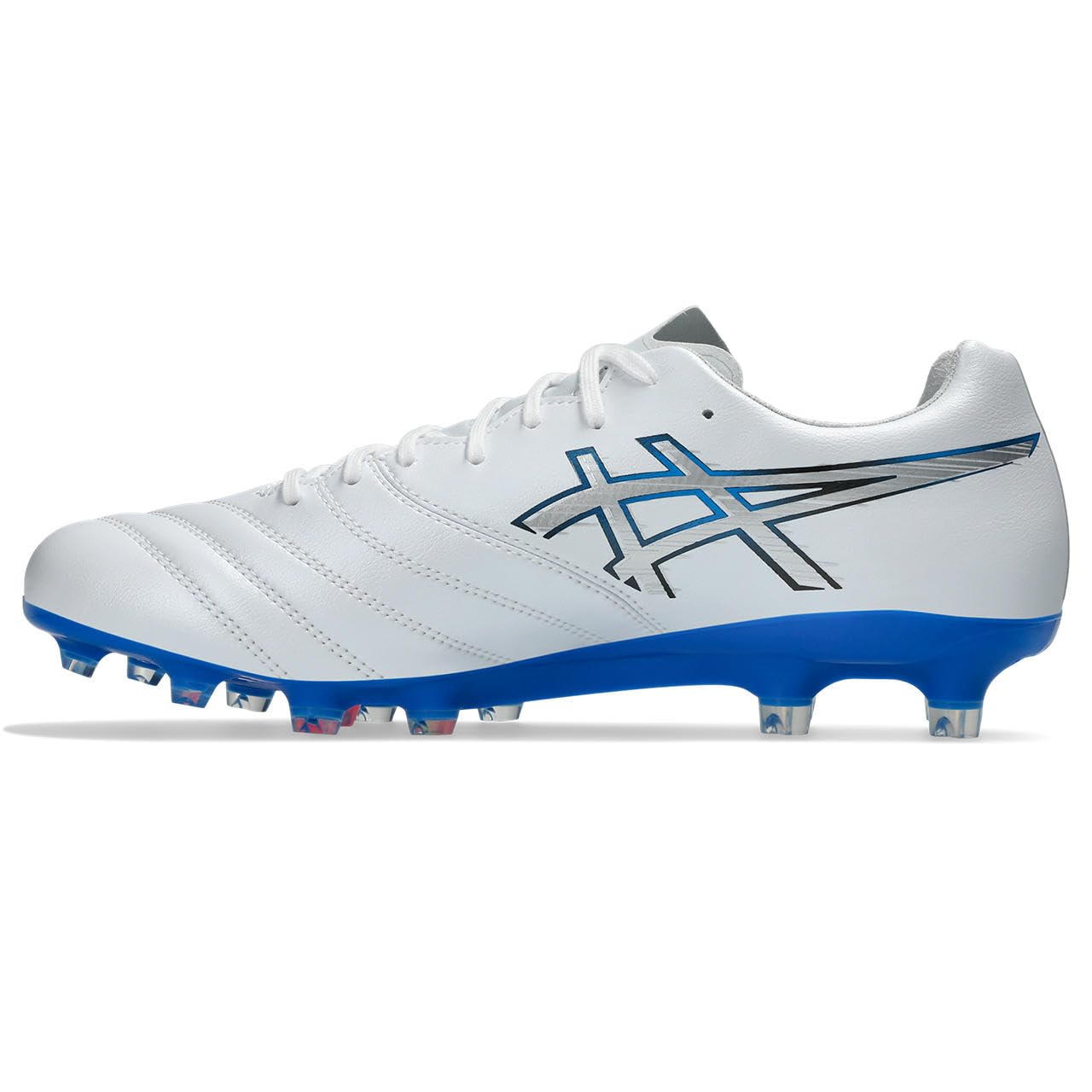 아식스 축구화 DS LIGHT X-FLY PRO 24.5 cm 2E 100(화이트/일렉트릭 블루) 이미지 4