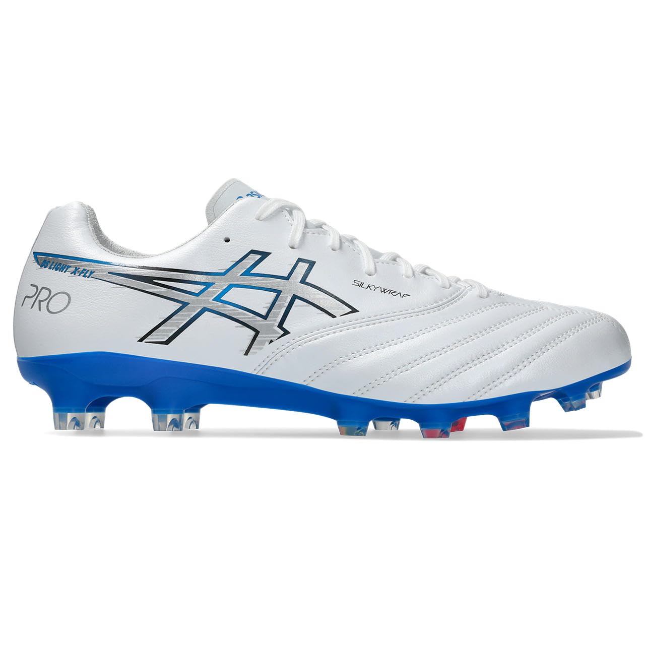 아식스 축구화 DS LIGHT X-FLY PRO 24.5 cm 2E 100(화이트/일렉트릭 블루) 이미지 3