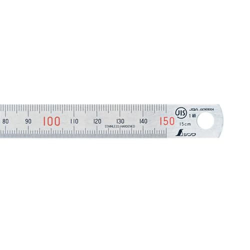 신와 스테인리스 직자 15cm 14001 3개입 JIS 1급 적색눈금 이미지 2