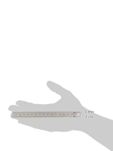 신와 스테인리스 직자 15cm 14001 3개입 JIS 1급 적색눈금 이미지 4