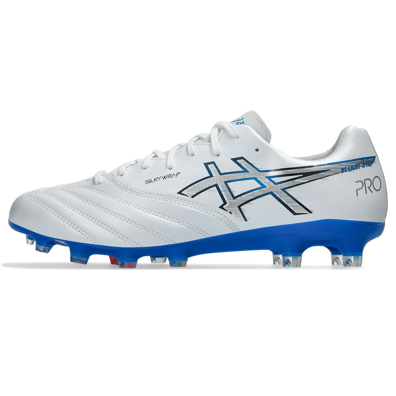 아식스 축구화 DS LIGHT X-FLY PRO 25.0 cm 2E 100(화이트/일렉트릭 블루) 이미지 5