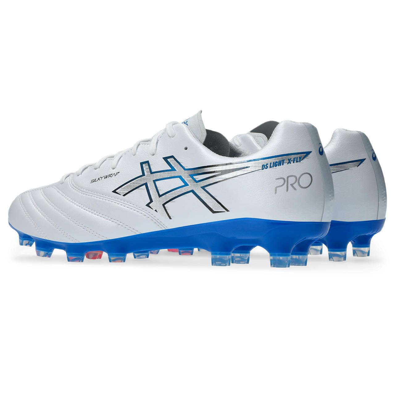 아식스 축구화 DS LIGHT X-FLY PRO 25.0 cm 2E 100(화이트/일렉트릭 블루) 이미지 2