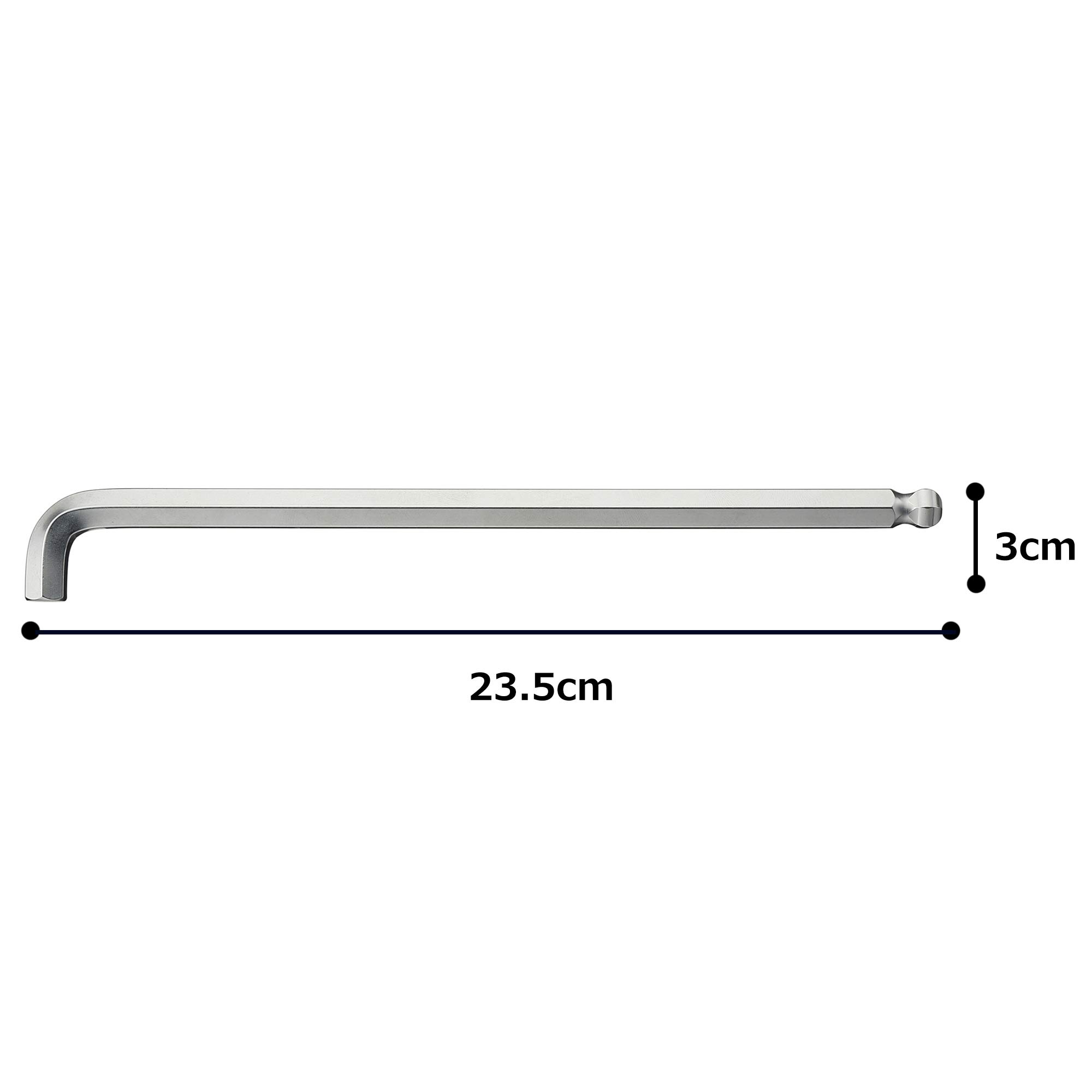 토네 볼포인트 숏 롱 L형 육각렌치 BL-10S 10mm 이미지 4