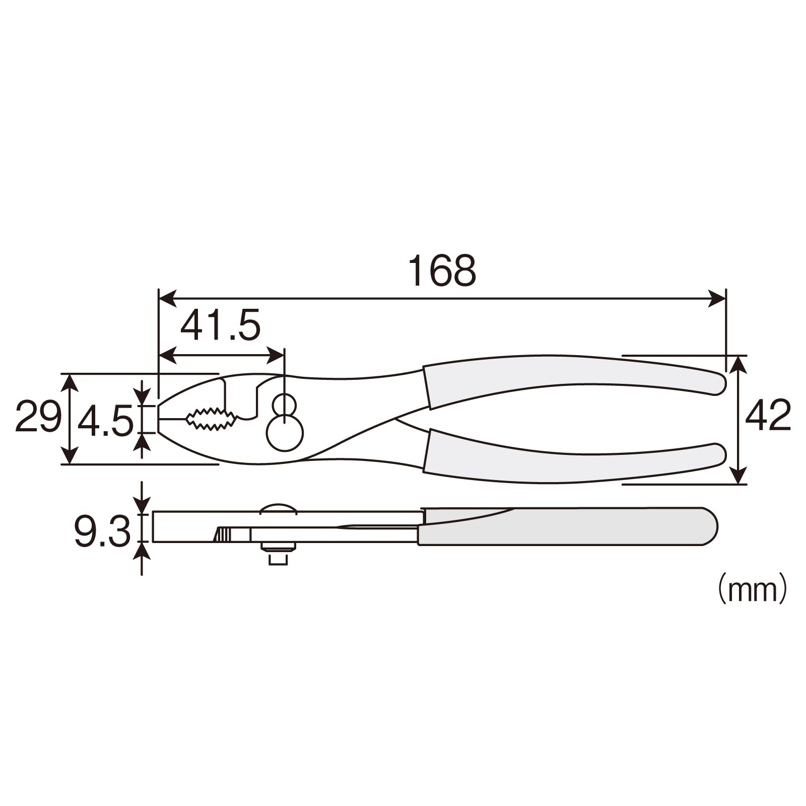 호잔 P-211Z-150 다목적 플라이어 철선 절단용 150mm 이미지 5
