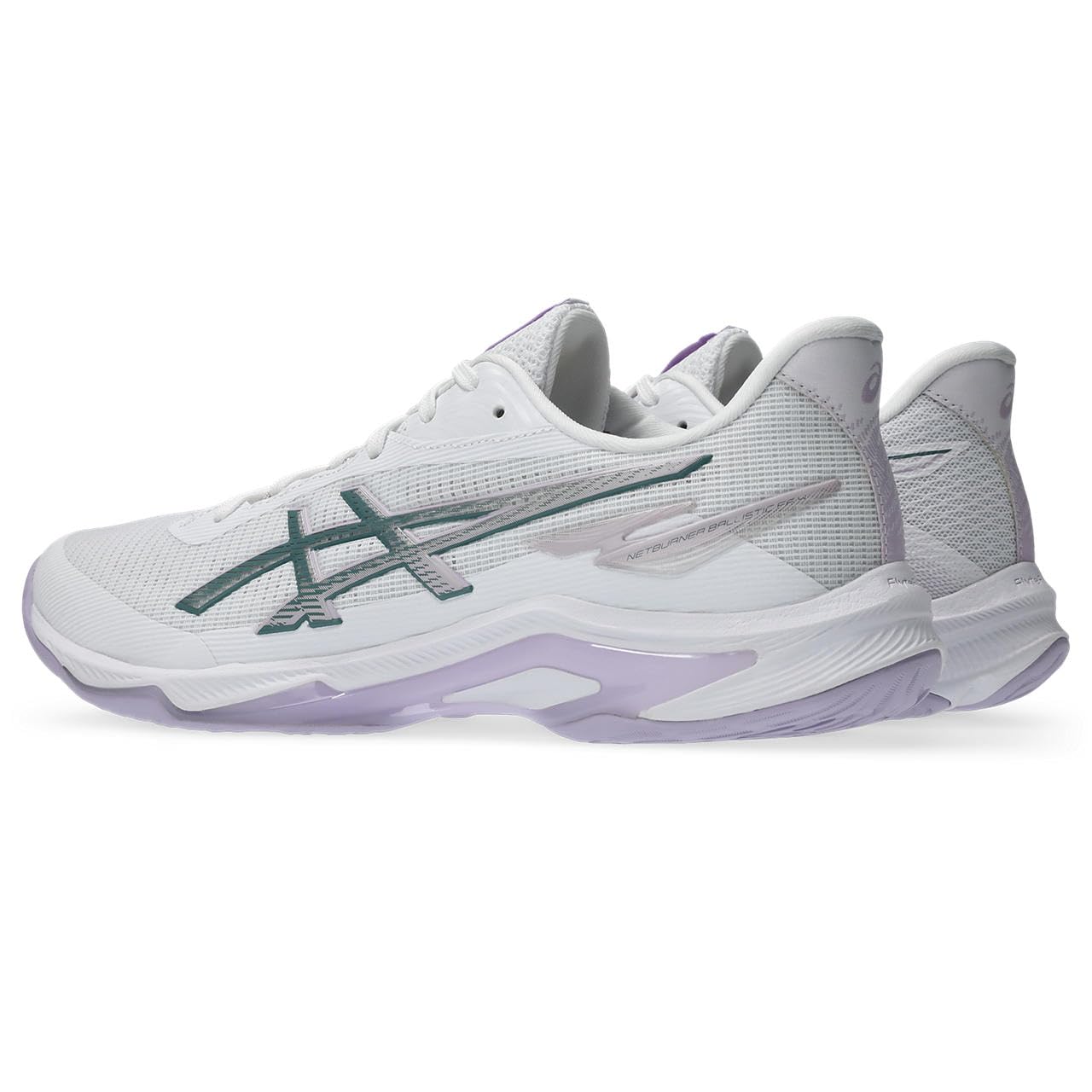 아식스 배구화 넷버너 발리스틱 FF 4 화이트/달리아 23.5 cm 2E 106(화이트/달리아) 이미지 2