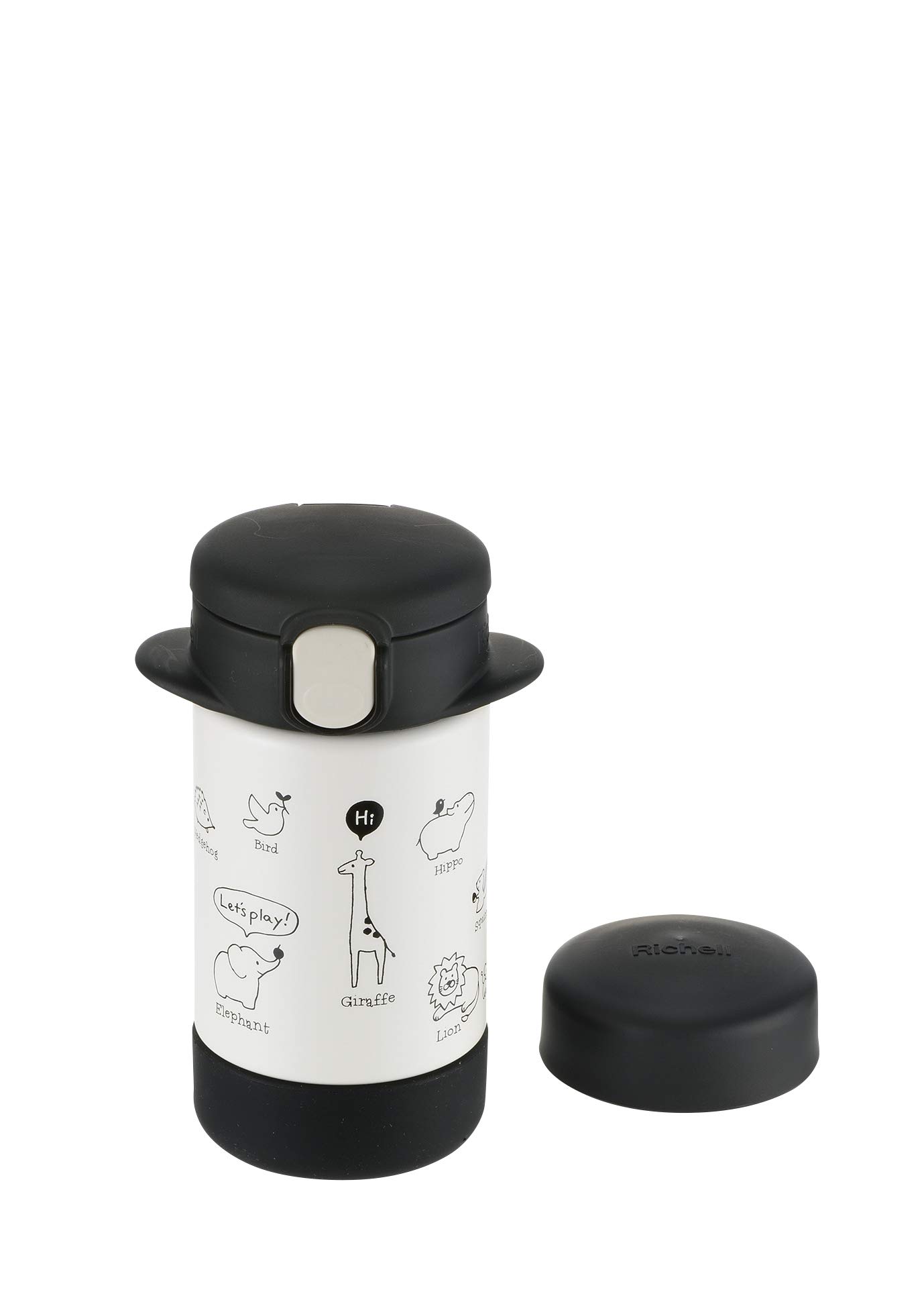 리첼 2WAY 스테인리스 슬림 블랙 160 빨대컵 160 ml