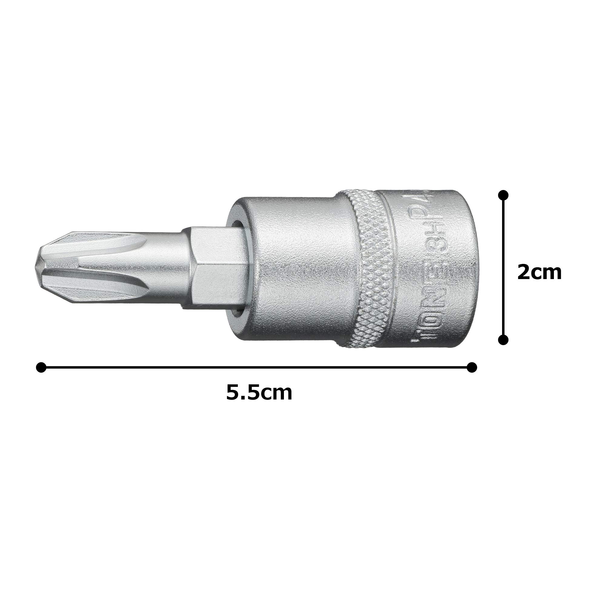 토네 HP3H-P4 9.5mm 드라이버 비트 소켓 십자 No.4 이미지 5