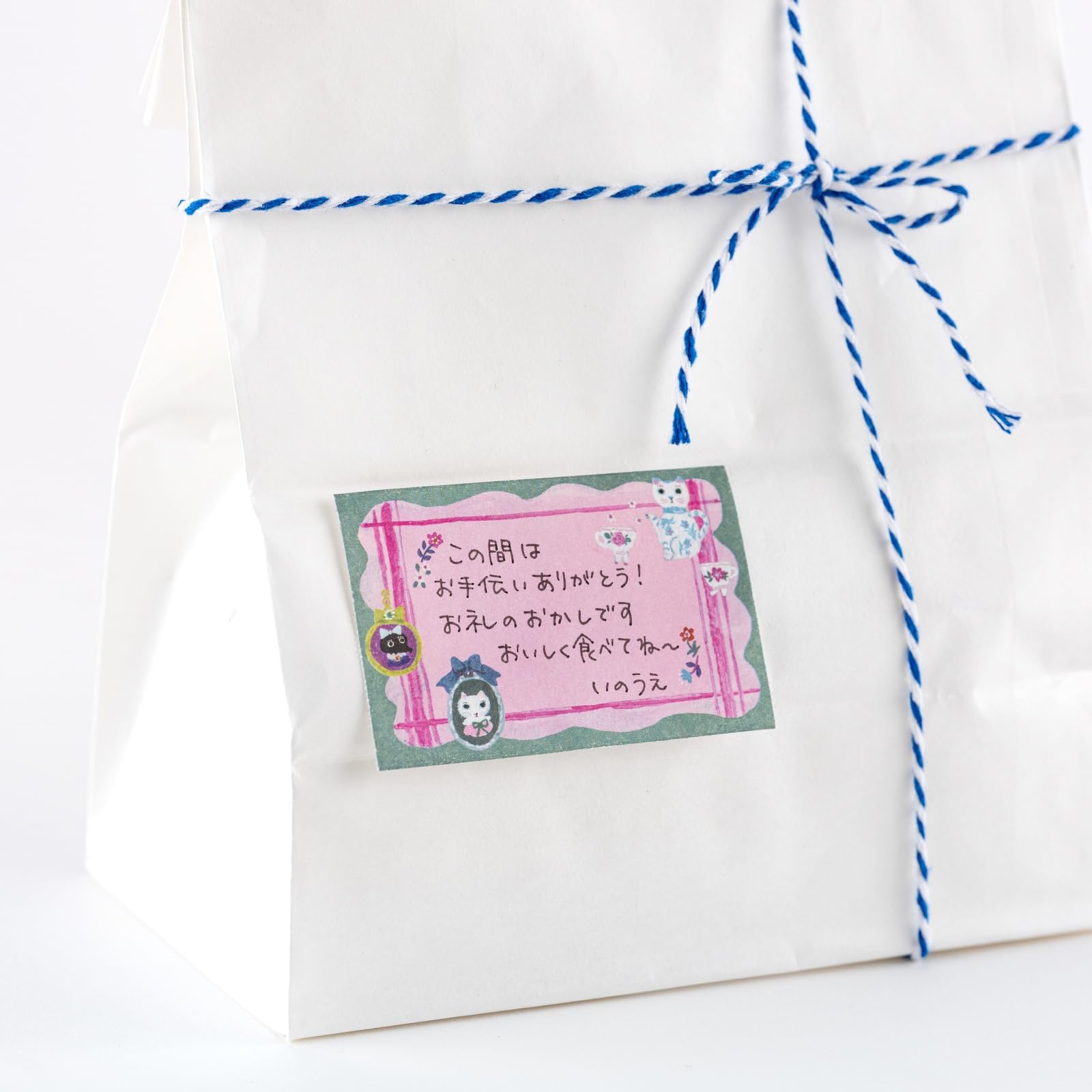 호보니치 롤 포스트잇 키타기시 유미 흰고양이의 테이블 데코레이션 45×35×35mm 이미지 5