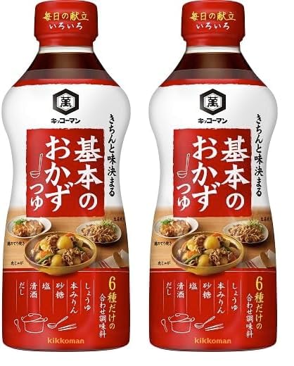 기꼬만 기본 반찬 쯔유 500ml 2개입