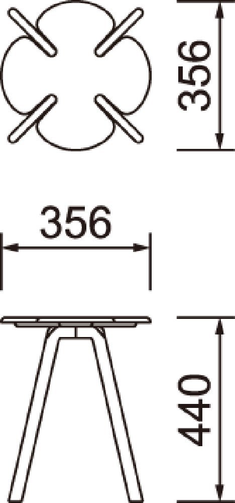 텐도목공 T-3140MD-BA 블루 스태킹 스툴