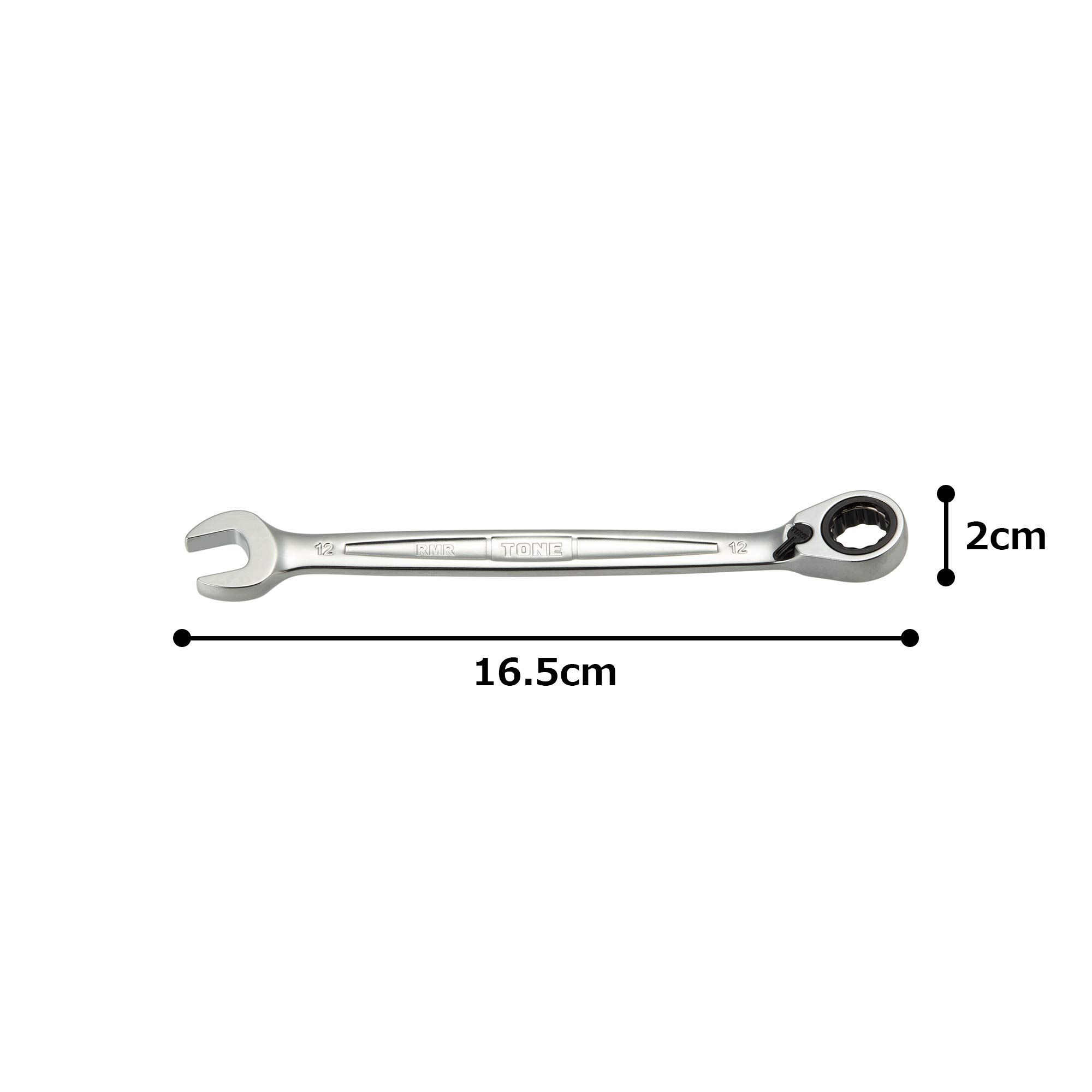 토네 RMR-12 12mm 절환식 라쳇 양구 메가네 렌치 이미지 5