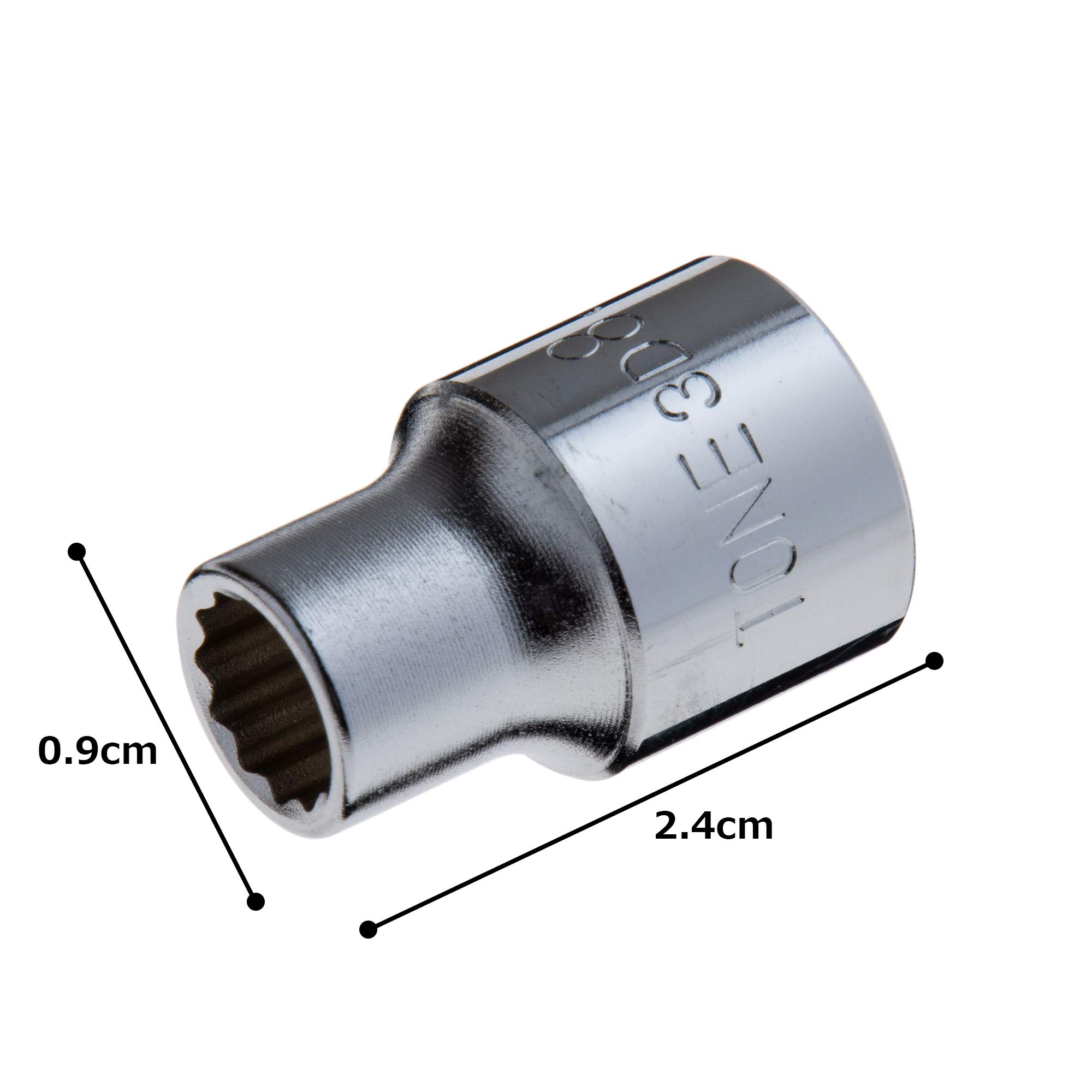 토네 12각 소켓 HP3D-08 8mm 이미지 3