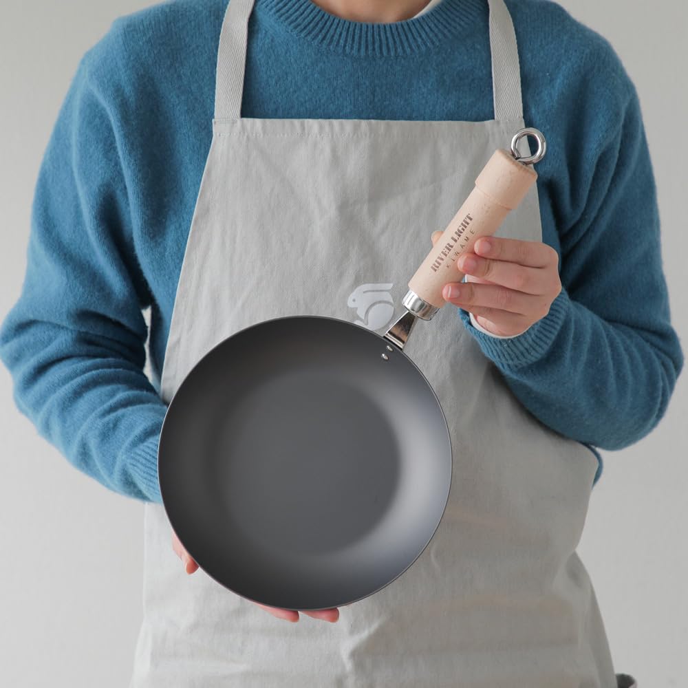 리버라이트 키와메 재팬 프라이팬 20cm 나무 뚜껑 세트 이미지 3