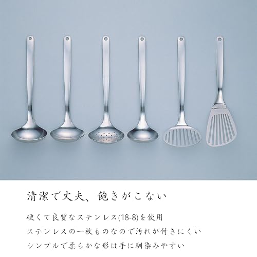 소리야나기 스테인리스 키친툴 6종 세트 버터비터 터너 스키머 포크 레들 식기세척기사용가능 이미지 4