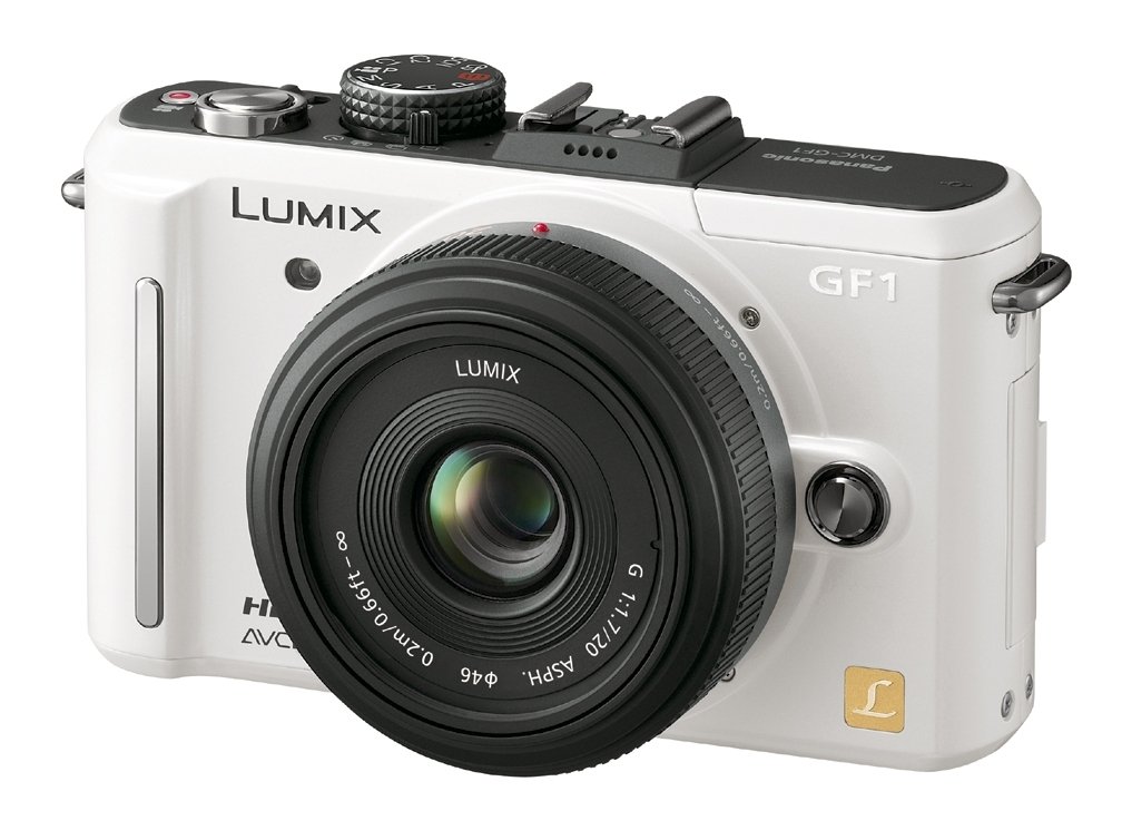 [중고] 파나소닉 루믹스 GF1 쉘화이트 DMC-GF1C-W 20mm F1.7 렌즈킷