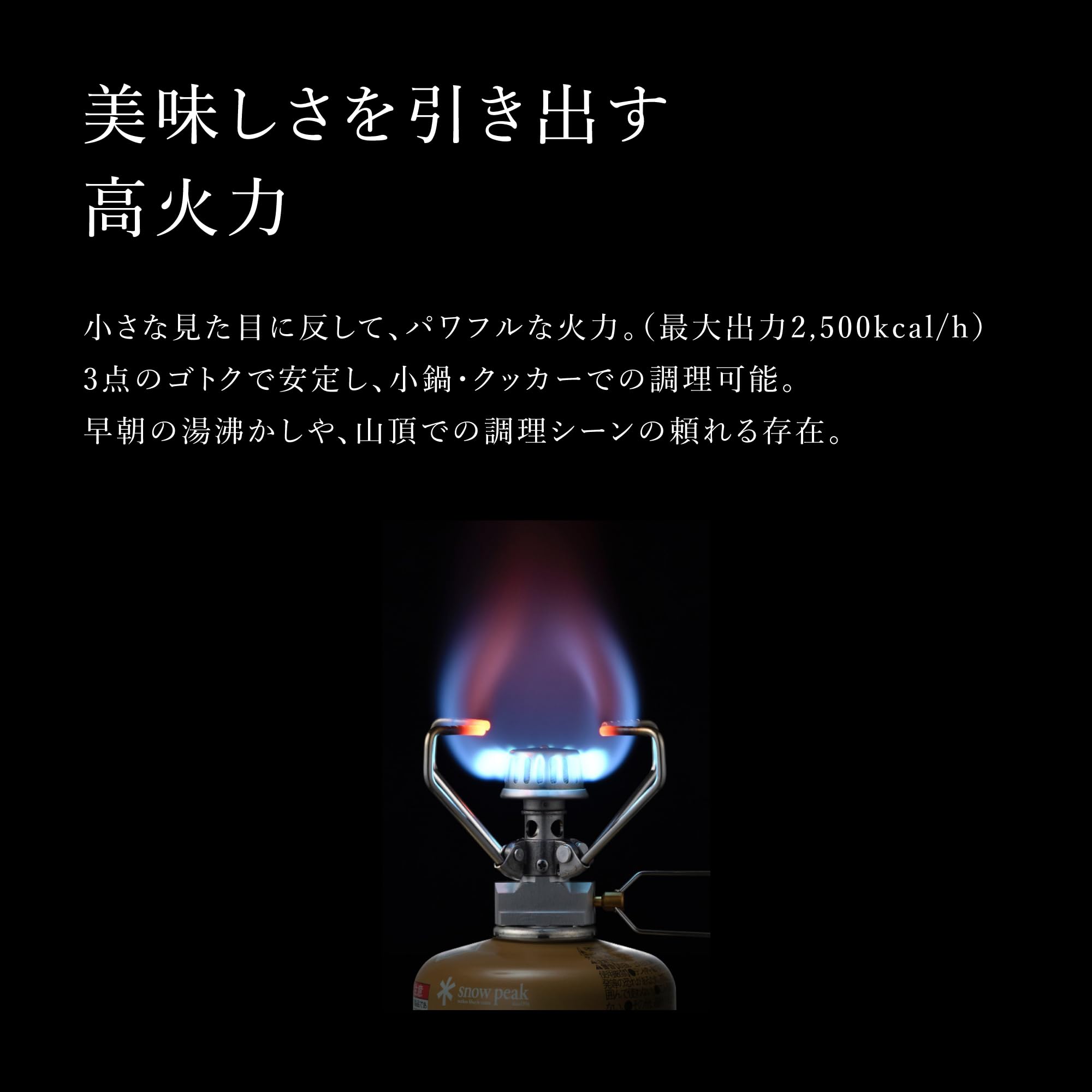 스노우피크 기가파워 스토브 지 GS-100R2 캠핑 버너 지 점화장치 없음 이미지 4