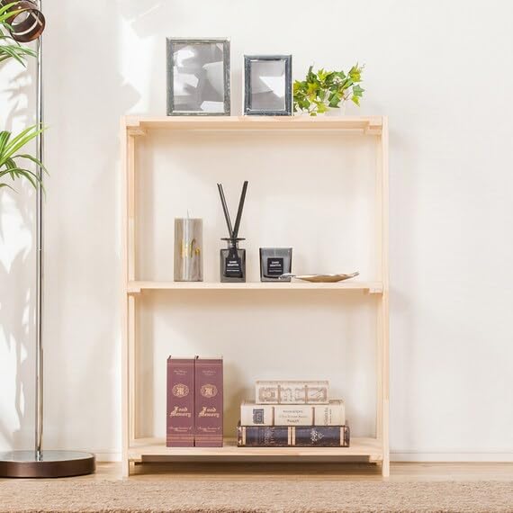 니토리 만크스 내추럴 6230 2단 원목 선반 61.5x30x82.8cm 이미지 6