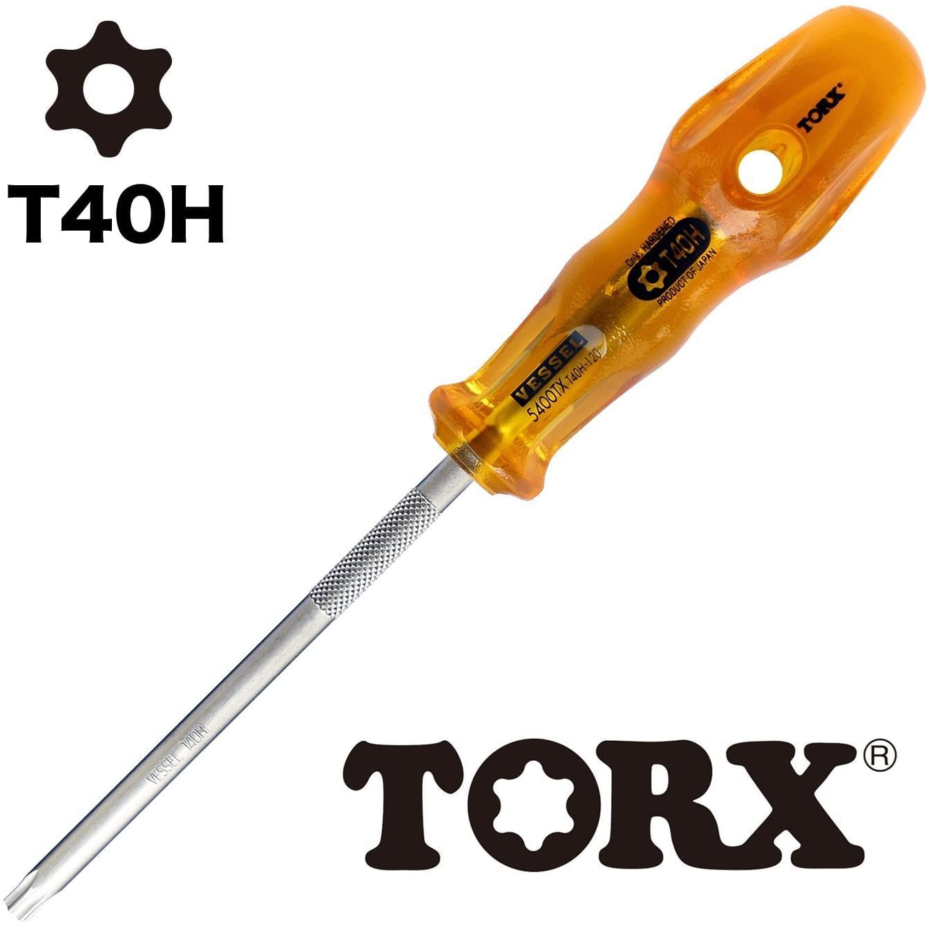 베셀 파워그립 5400TX T40H 120mm 별 드라이버 보안용 이미지 3