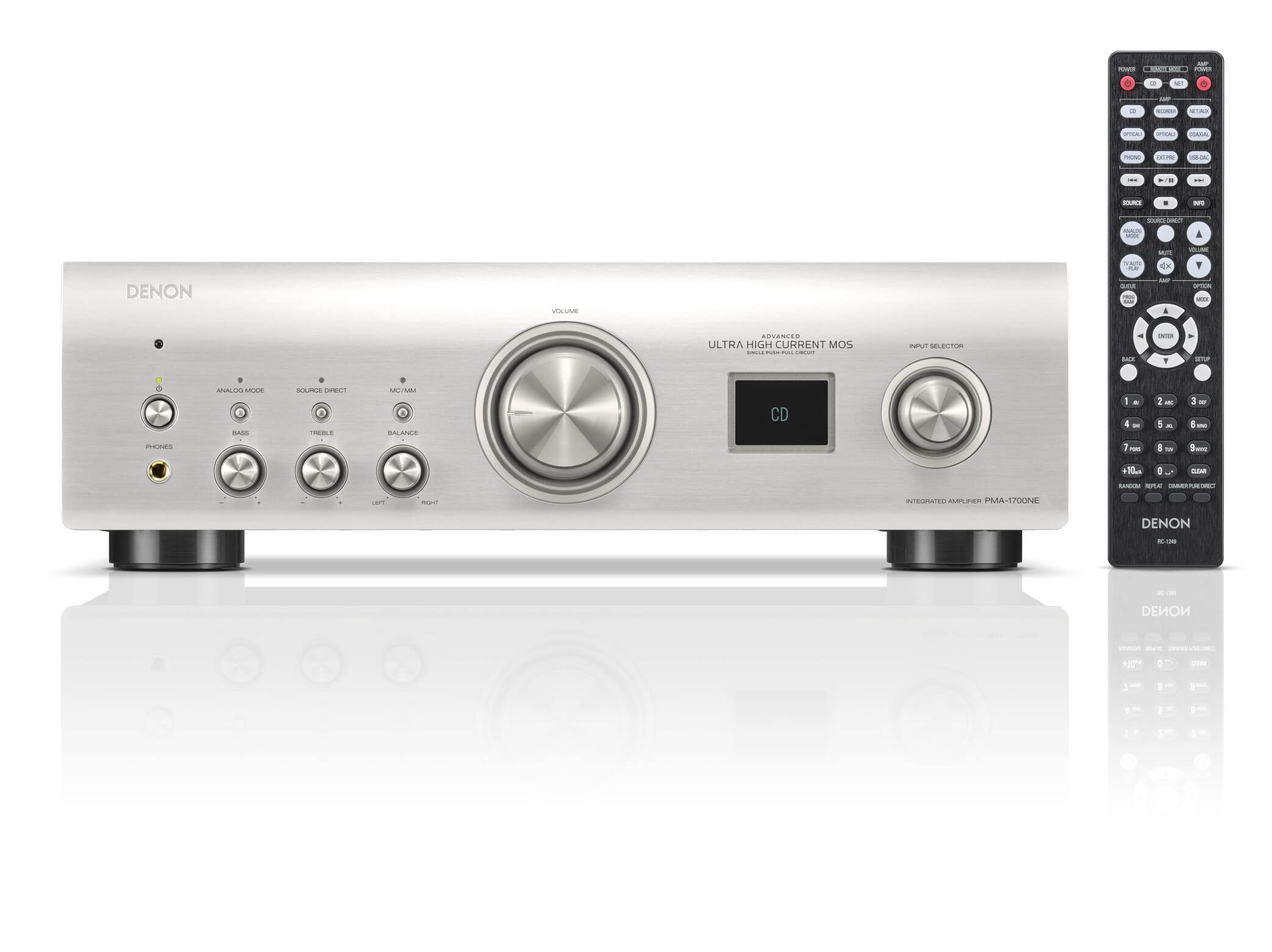 데논 인티앰프 PMA1700NE 프리미엄 실버 USB-DAC 이미지 3