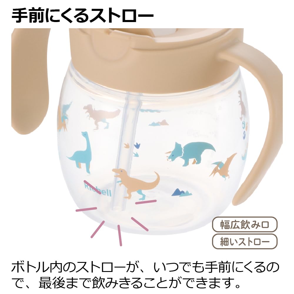 리첼 트라이 머그 세트 핑크오렌지 200ml 유아용 빨대컵 이미지 4
