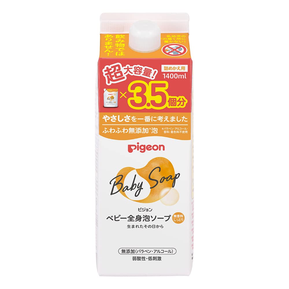 피죤 베이비 전신 거품 비누 촉촉한 타입 리필 1400ml 1개